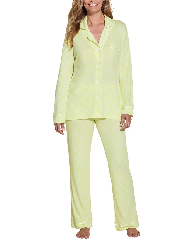 Cosabella 2Pc Bella Printed Top & Pant Set Comfortable Denim Pants