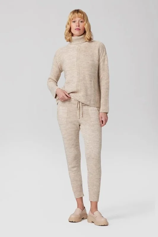 Casual Knitwear Turtle neck Jumper and Pants Set Casual Track Pants