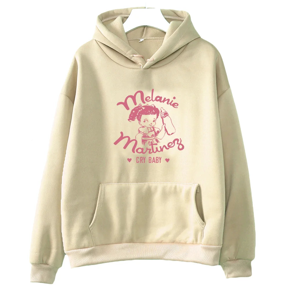 Melanie Martinez Portals Tour Sweatshirts Women Autumn Loose Clothes Cartoon Graphic Hoodie Kawaii Hoody Ovesized Casual Tops Hoodie with Sequins Glamorous Eye-catching