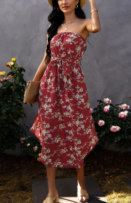 Blue Zone Planet |  Ladies Summer Wrap Chest Chiffon Dress Tunics Hiking breathable