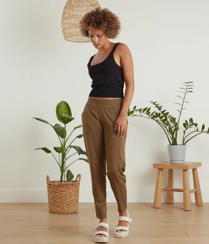 Sequoia Pant - Teak Chic Faux Leather Pants