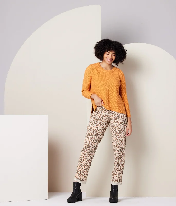Nolan Pant - Spice Happy Flower Classic Cropped Pants