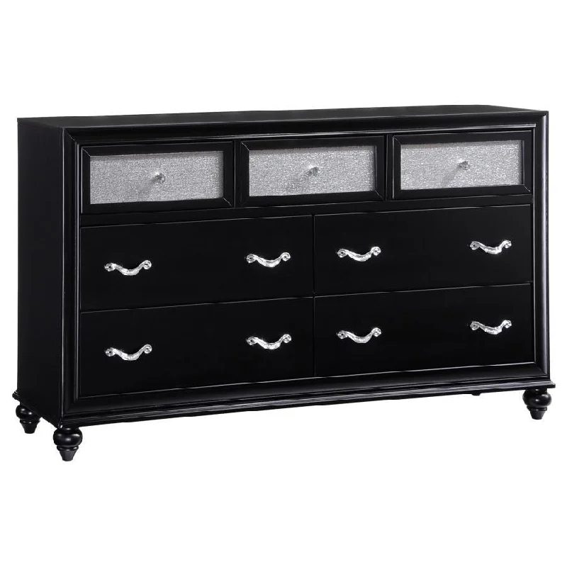 Barzini - 7-drawer Dresser Tunics stripes playful