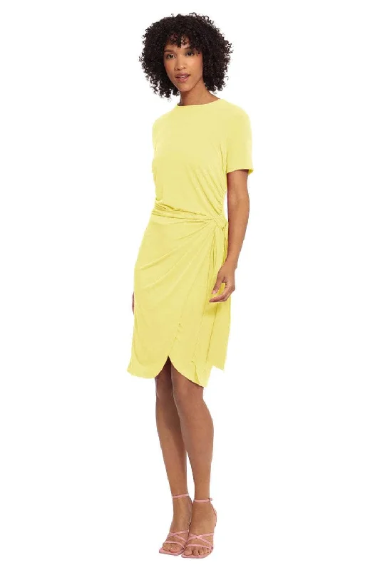 Maggy London GT597M - Jewel Wrap Sheath Casual Dress Tunics Chic fashionable