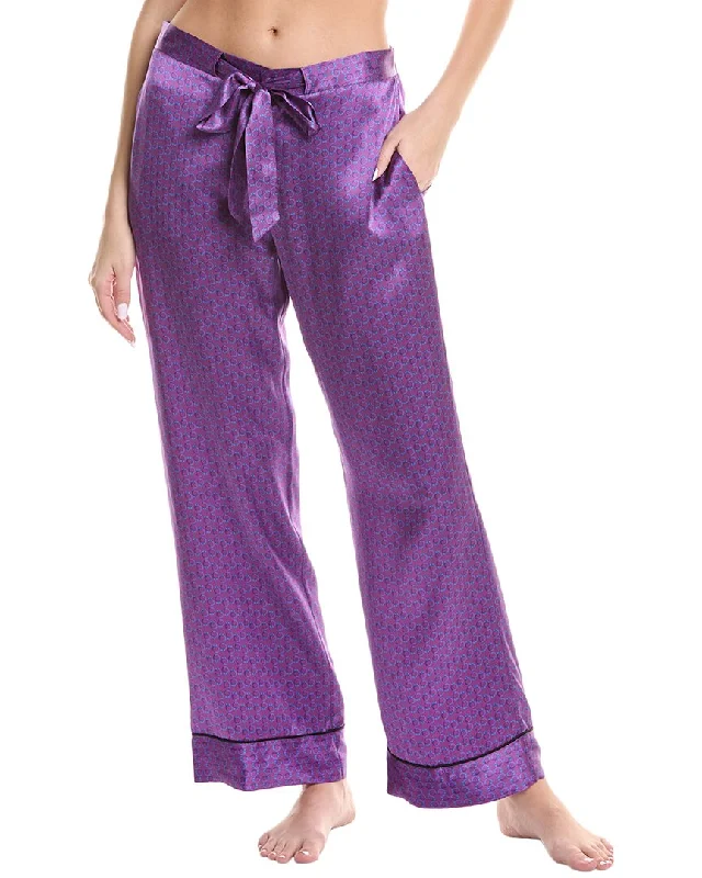 Kiki De Montparnasse Silk Lounge Pant Trendy Printed Pants