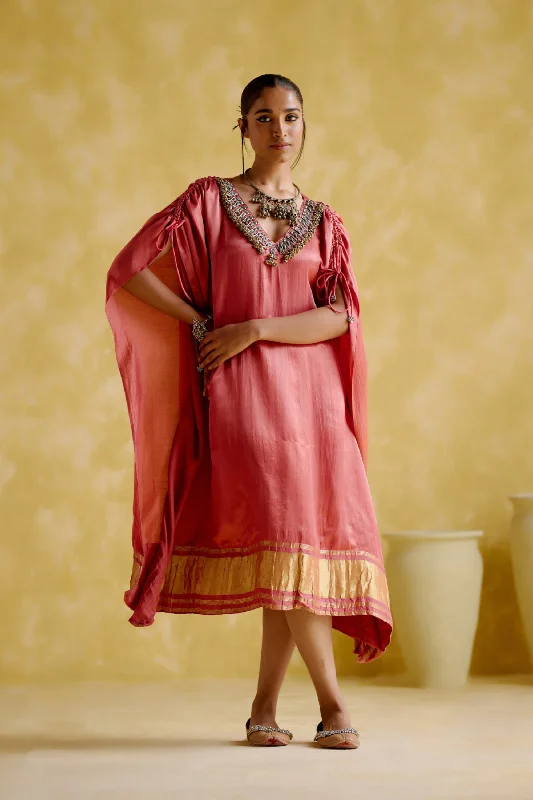 Amor- pink kaftan dress Bodycon Club Sequined