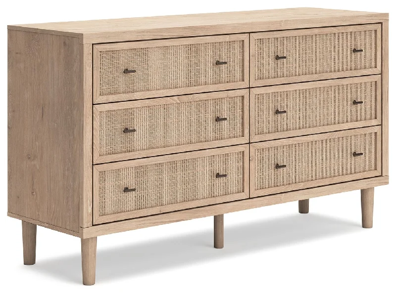 Cielden - Two-tone - Six Drawer Dresser Square Neckline Feminine
