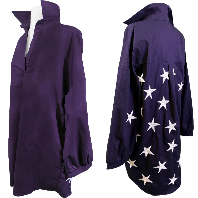 Purple "Lucky Stars" Dress with Pockets