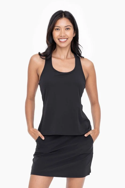 Mono B Black Racerback Active Tank flexible tank top
