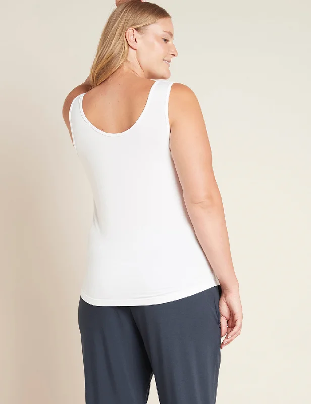 Tank Top - White open back tank