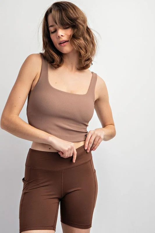 Standard Perfection Mocha Tank Top lounge tank top