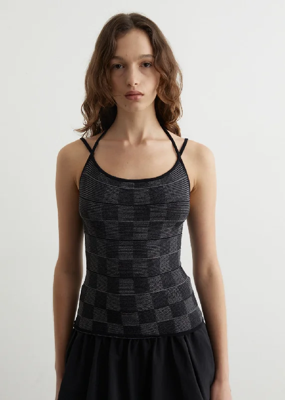 Dayglow Knitted Tank crew neck tank