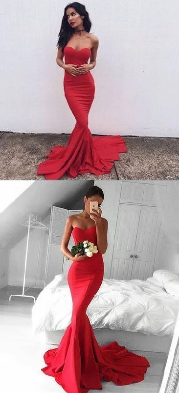 Mermaid Strapless Sleeveless ,Sweep Train, Burgundy Prom Dress ,Long Prom Dress cg15297 Mermaid Strapless Sleeveless ,Sweep Train, Burgundy Prom Dress ,Long Prom Dress cg15297