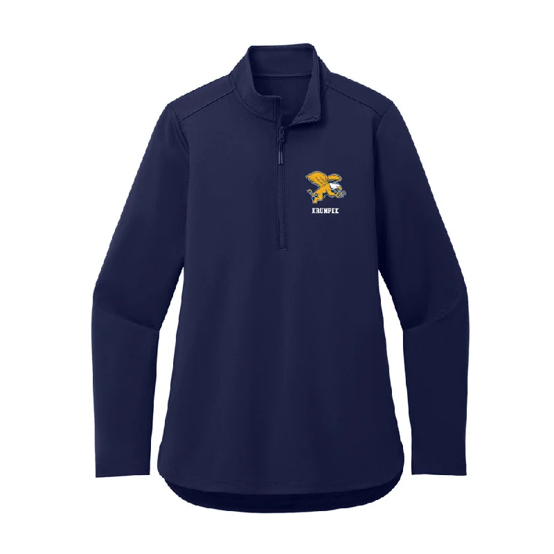 Canisius - NCAA Women's Cross Country : Ella Krumpek - Women's Premium Quarter Zip Jacket Striped Jacket Polka Dot Jacket Floral Jacket Canisius - NCAA Women's Cross Country : Ella Krumpek - Women's Premium Quarter Zip Jacket Striped Jacket Polka Dot Jacket Floral Jacket