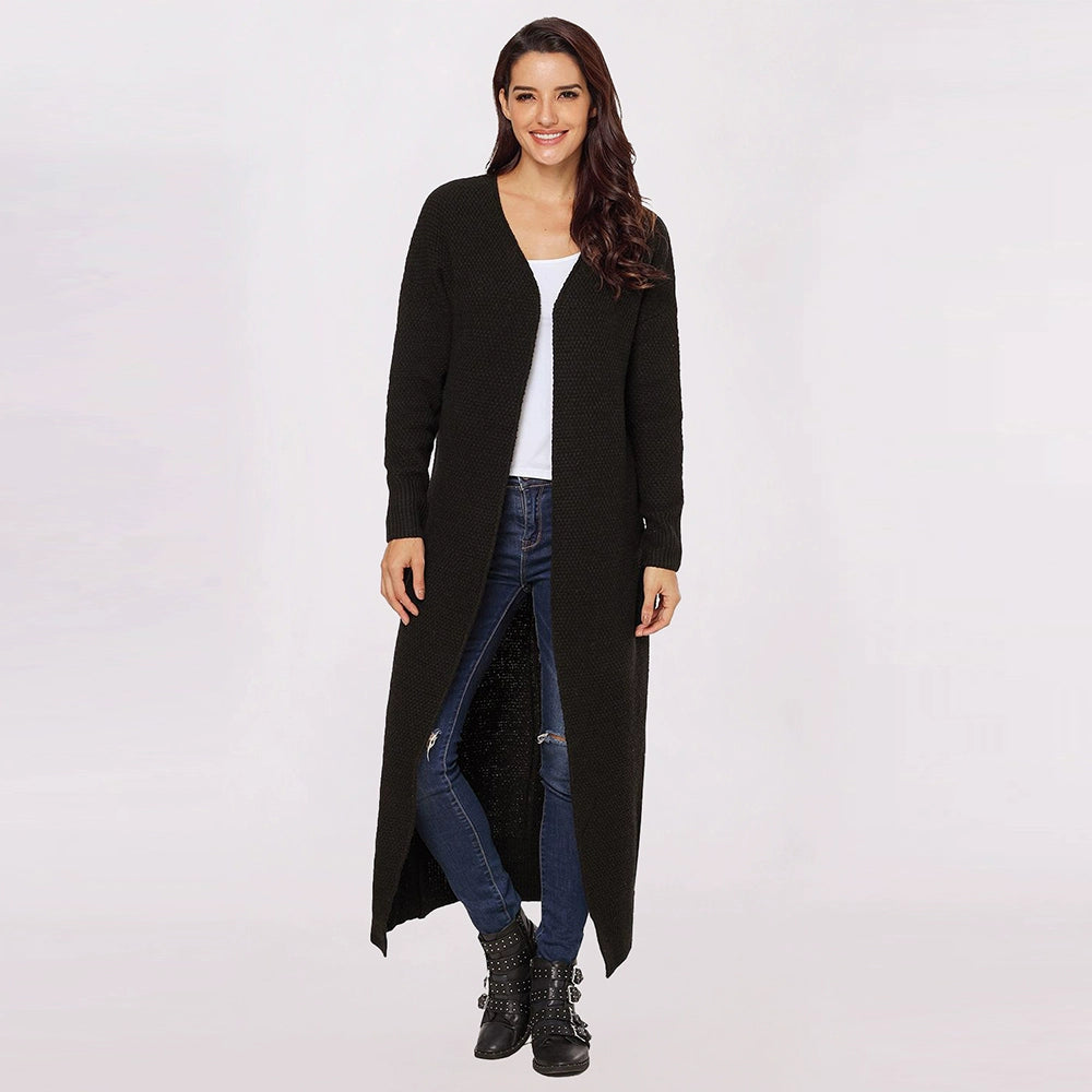 Special Offer European and American-Style Mid-Length Cardigan Sweater Women 2024 Fall and Winter Heattech Outer Wear Pure Color Knitting Cardigan Outwear Women Solid Print Embellished Special Offer European and American-Style Mid-Length Cardigan Sweater Women 2024 Fall and Winter Heattech Outer Wear Pure Color Knitting Cardigan Outwear Women Solid Print Embellished