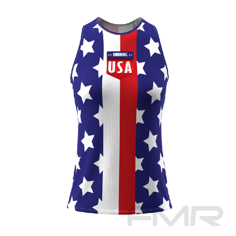 FMR American Flag Women's Tank Top crew neck tank