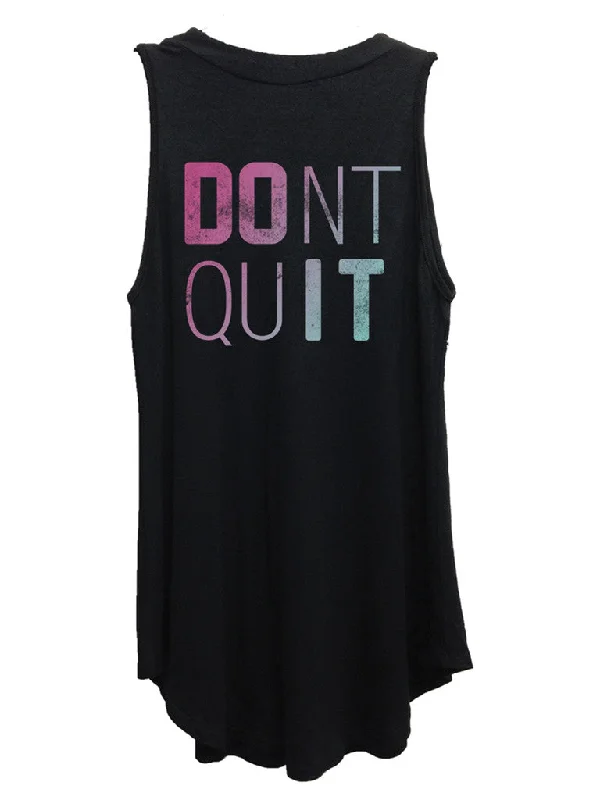 4th & Rose Don't Quit Mock Neck Tank metallic tank top