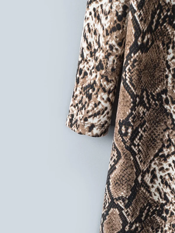 Summer Snakeskin Cardigan Button Cardigan Zip Cardigan Pullover Cardigan