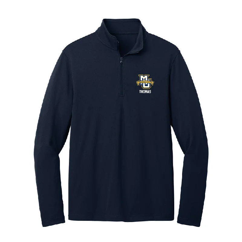 Marquette - NCAA Women's Cross Country : Ava Thomas - Lightweight Quarter Zip Jacket Jersey Jacket Tulle Jacket Batik Jacket Marquette - NCAA Women's Cross Country : Ava Thomas - Lightweight Quarter Zip Jacket Jersey Jacket Tulle Jacket Batik Jacket