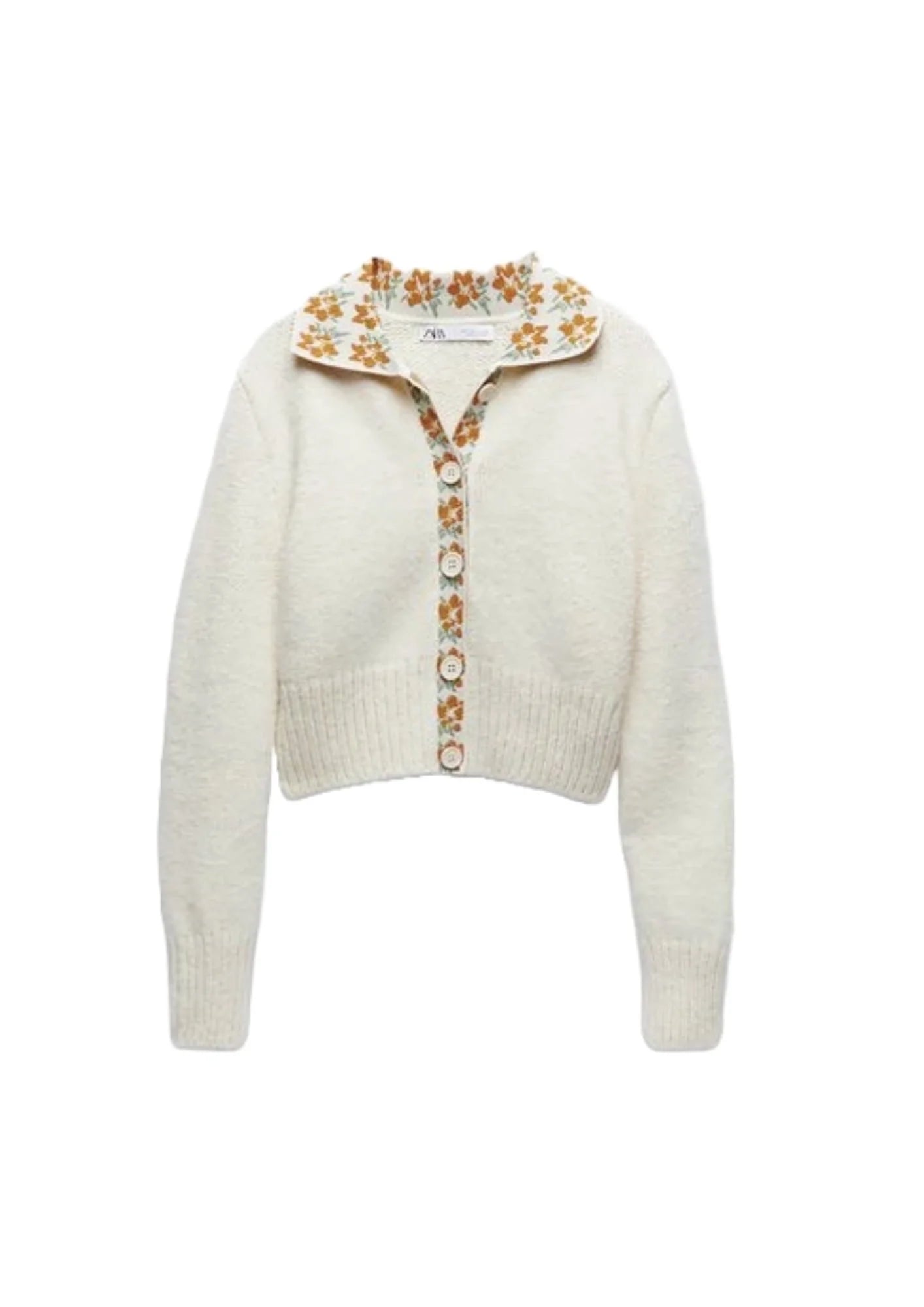 ORANGE KNIT CARDIGAN Neon metallic Matte