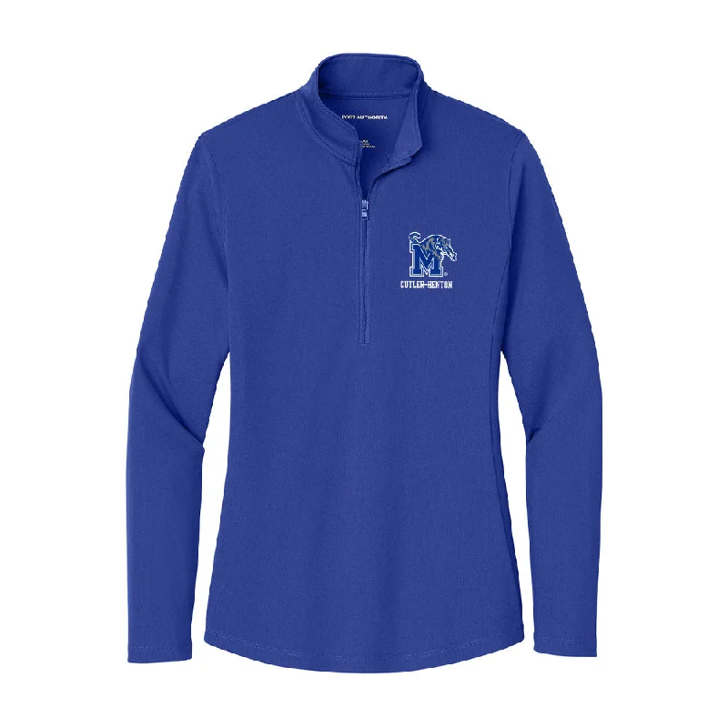 Memphis - NCAA Women's Cross Country : Abigail Cutler-Henton - Women's Lightweight Quarter Zip Jacket Fleece Jacket Down Jacket Feather Jacket Memphis - NCAA Women's Cross Country : Abigail Cutler-Henton - Women's Lightweight Quarter Zip Jacket Fleece Jacket Down Jacket Feather Jacket
