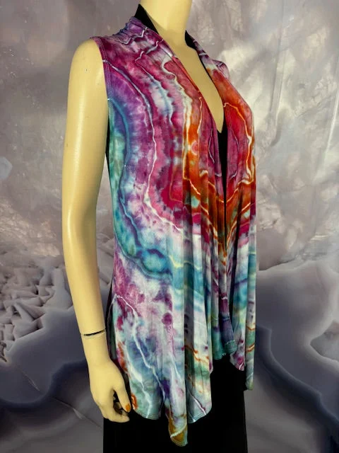 Medium Tyrannosaurus Dyes Sleeveless Cardigan (Vest) #4 Spandex Blend Rayon Blend Denim Blend Medium Tyrannosaurus Dyes Sleeveless Cardigan (Vest) #4 Spandex Blend Rayon Blend Denim Blend