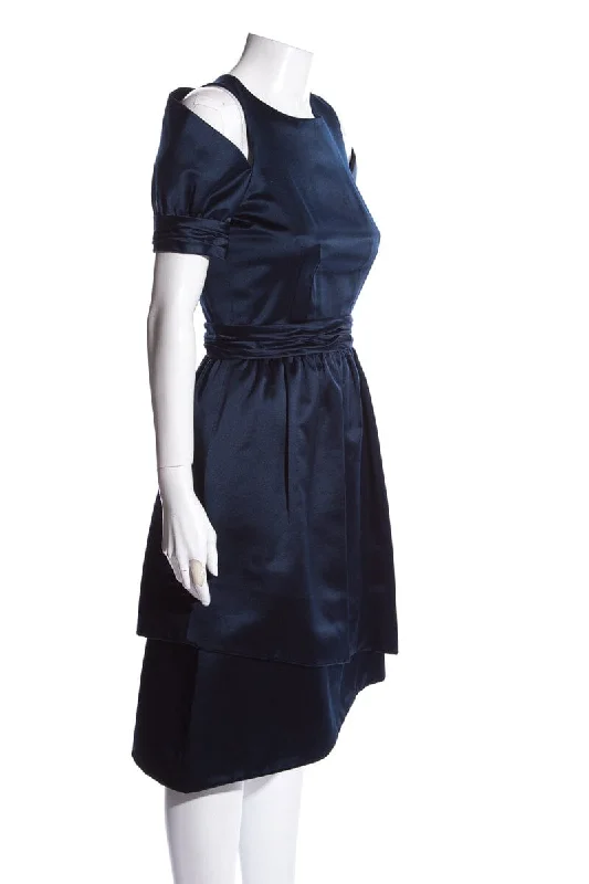 Chanel Navy Dress SZ 36 NWT