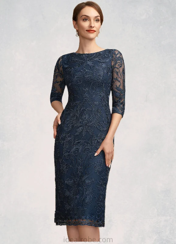 Maddison Sheath/Column Scoop Neck Knee-Length Lace Mother of the Bride Dress STK126P0014675 Maddison Sheath/Column Scoop Neck Knee-Length Lace Mother of the Bride Dress STK126P0014675