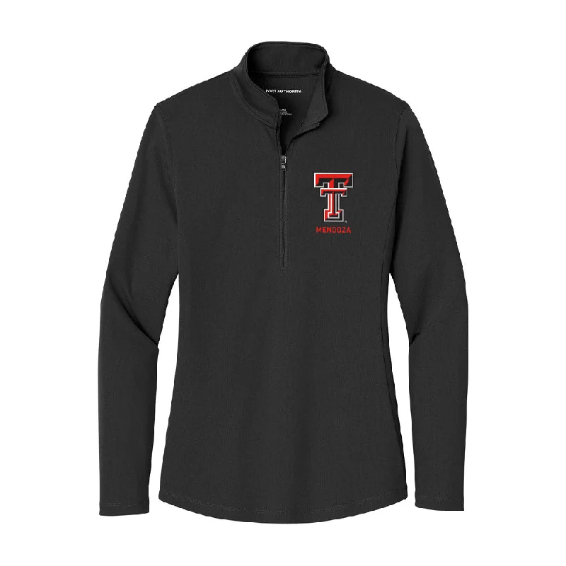 Texas Tech - NCAA Women's Cross Country : Amaya Mendoza - Women's Lightweight Quarter Zip Jacket Print Jacket Jacquard Jacket Patchwork Jacket Texas Tech - NCAA Women's Cross Country : Amaya Mendoza - Women's Lightweight Quarter Zip Jacket Print Jacket Jacquard Jacket Patchwork Jacket