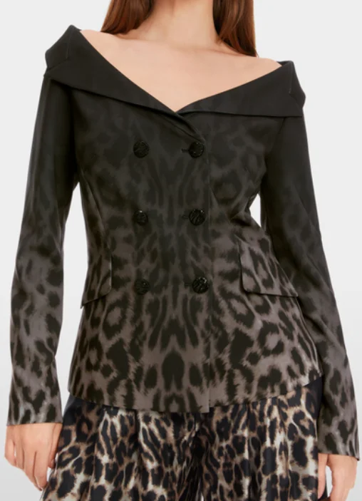 Off Shoulder Printed Jacket Fleece Jacket Down Jacket Feather Jacket