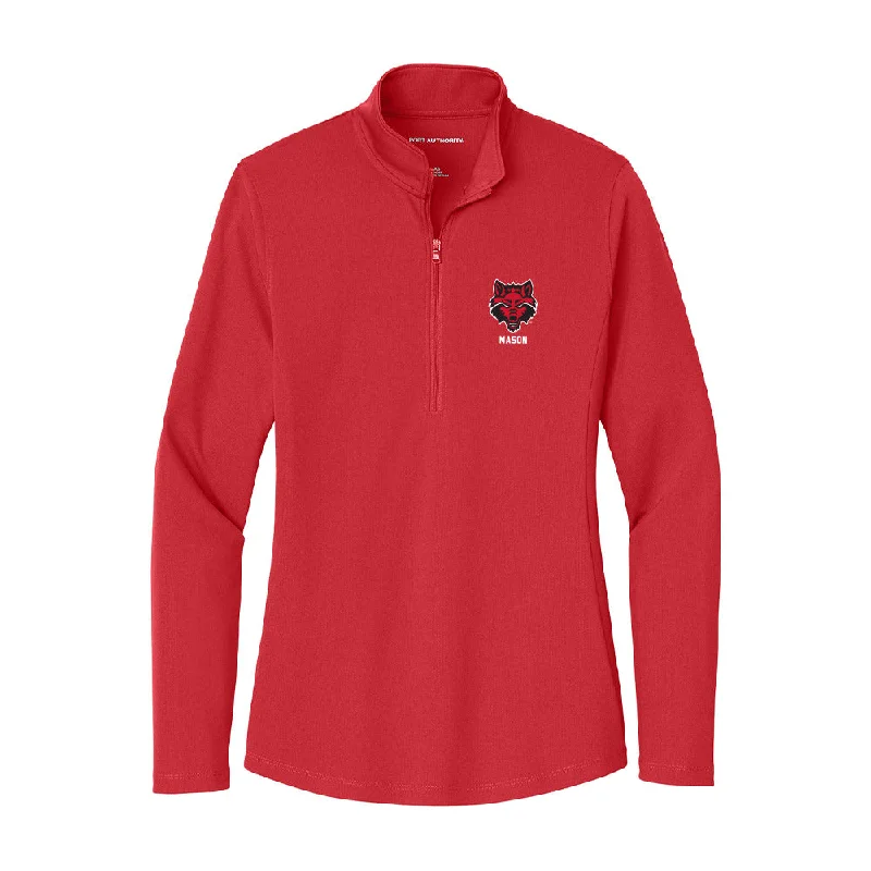 Arkansas State - NCAA Women's Cross Country : Samantha Mason - Women's Lightweight Quarter Zip Jacket Zippered Jacket Buttoned Jacket Snapped Jacket Arkansas State - NCAA Women's Cross Country : Samantha Mason - Women's Lightweight Quarter Zip Jacket Zippered Jacket Buttoned Jacket Snapped Jacket
