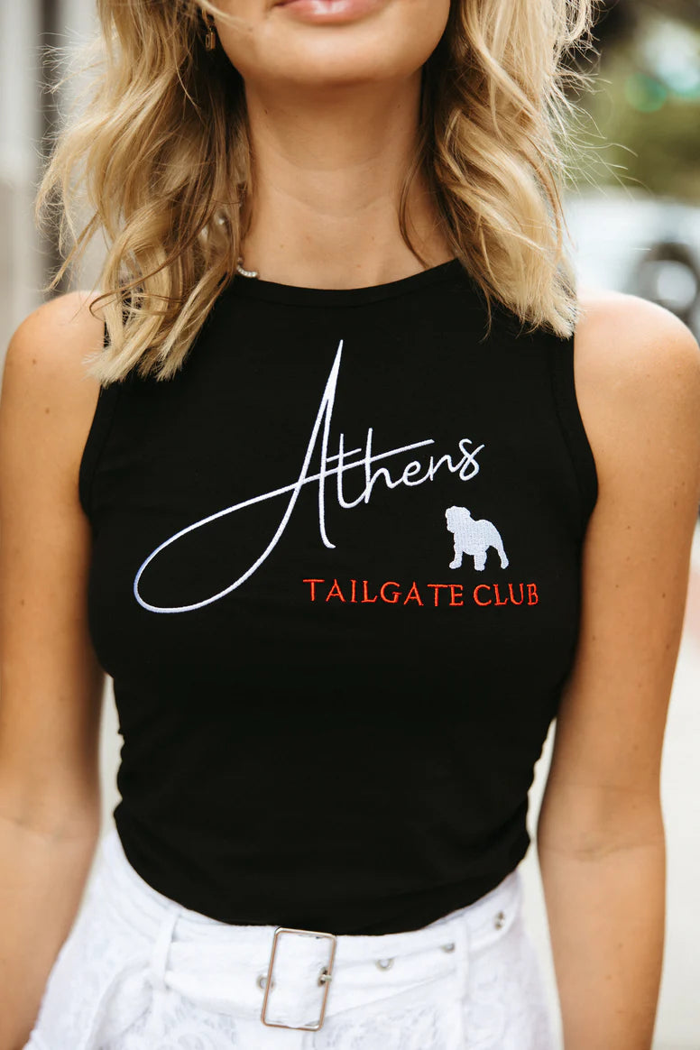 Athens Tailgate Club Tank cutout tank top
