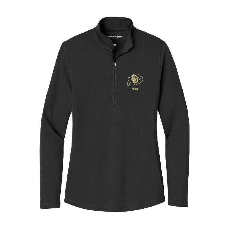 Colorado - NCAA Women's Cross Country : Sierra Parks - Women's Lightweight Quarter Zip Jacket Insulated Jacket Fitted Jacket Loose Jacket Colorado - NCAA Women's Cross Country : Sierra Parks - Women's Lightweight Quarter Zip Jacket Insulated Jacket Fitted Jacket Loose Jacket
