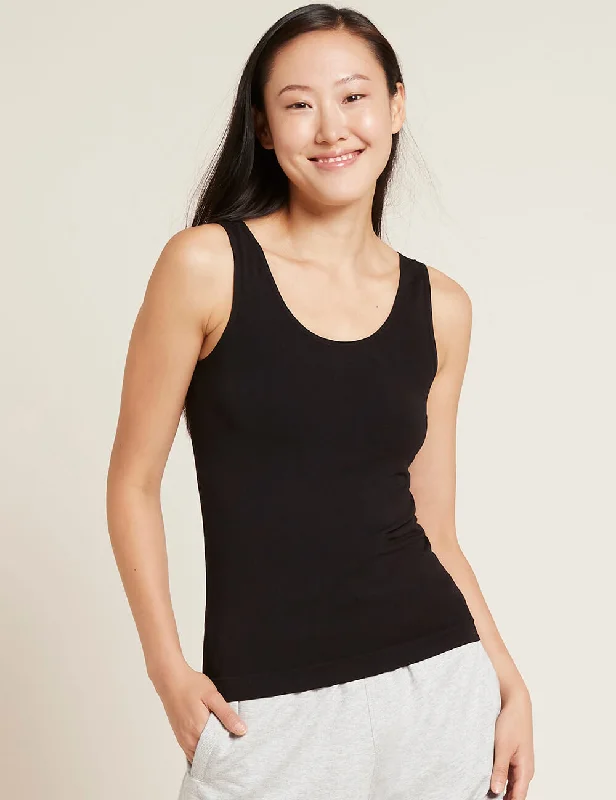 Tank Top - Black peekaboo tank top