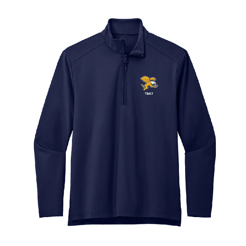Canisius - NCAA Women's Cross Country : Jocelyn Tracy - Premium Quarter Zip Jacket Satin Jacket Silk Jacket Chiffon Jacket