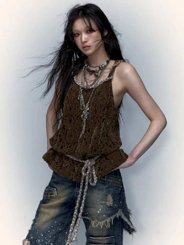Crochet Lace Tank Top essential tank top