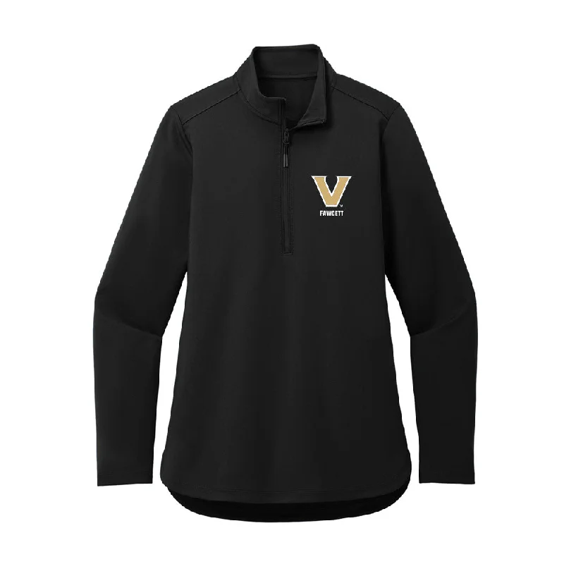 Vanderbilt - NCAA Women's Cross Country : Cameron Fawcett - Women's Premium Quarter Zip Jacket Chenille Jacket Brocade Jacket Lace Jacket Vanderbilt - NCAA Women's Cross Country : Cameron Fawcett - Women's Premium Quarter Zip Jacket Chenille Jacket Brocade Jacket Lace Jacket