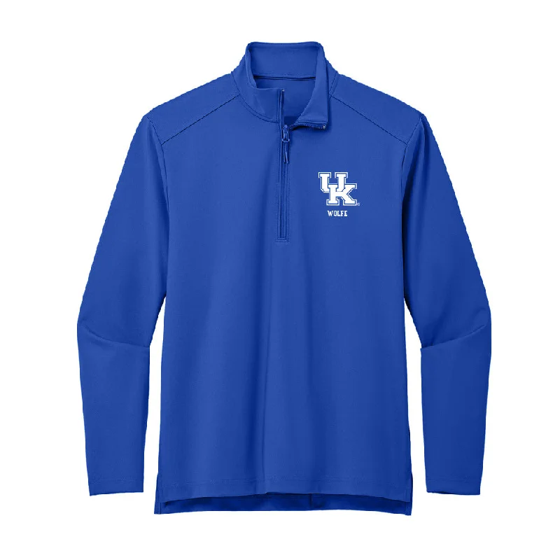 Kentucky - NCAA Women's Cross Country : Baylor Wolfe - Premium Quarter Zip Jacket Hooded Jacket Caped Jacket Shawl Collar Jacket Kentucky - NCAA Women's Cross Country : Baylor Wolfe - Premium Quarter Zip Jacket Hooded Jacket Caped Jacket Shawl Collar Jacket