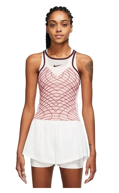 Ladies Nike Dri-Fit Slam Roland Garros Tank beige tank top