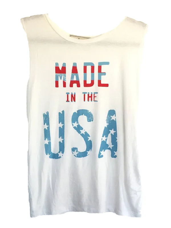 4th & Rose Made In The USA Muscle Tank halter tank top