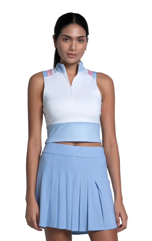 Lucky In Love x KSwiss Edge Cut Crop Tank graphic tank top