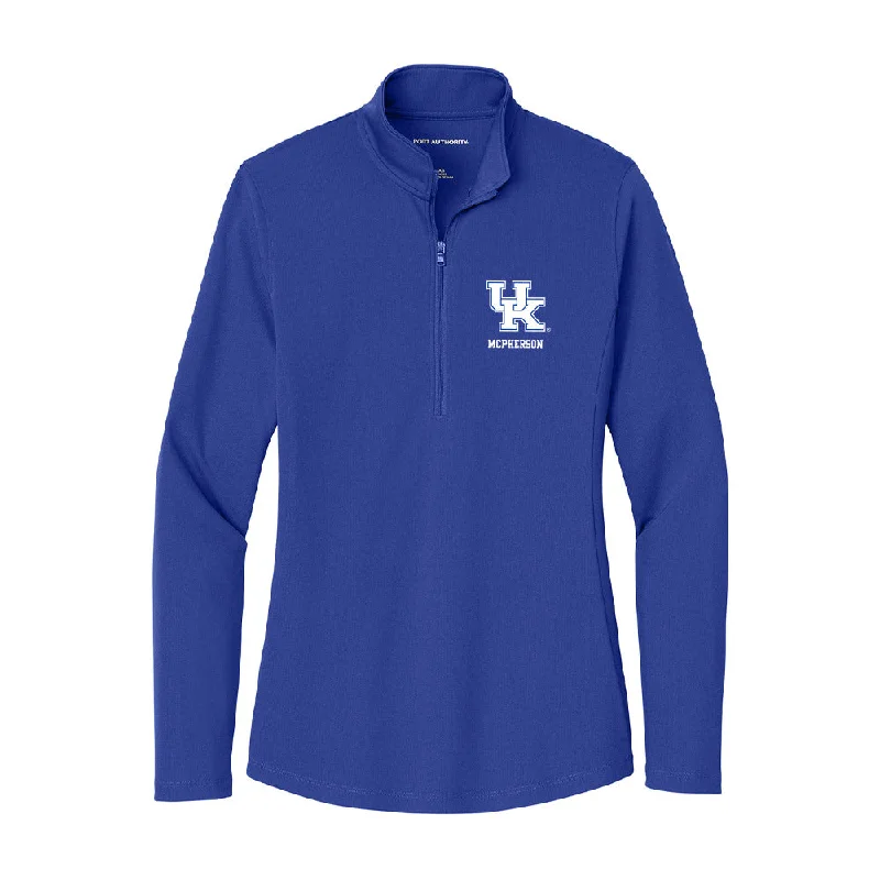 Kentucky - NCAA Women's Cross Country : Chesney McPherson - Women's Lightweight Quarter Zip Jacket Quilted Jacket Puffer Jacket Insulated Jacket Kentucky - NCAA Women's Cross Country : Chesney McPherson - Women's Lightweight Quarter Zip Jacket Quilted Jacket Puffer Jacket Insulated Jacket