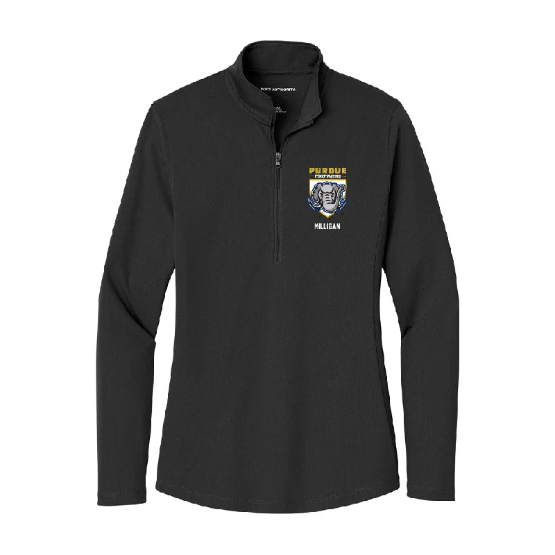 PFW - NCAA Women's Cross Country : Ava Milligan - Women's Lightweight Quarter Zip Jacket Wool Jacket Cashmere Jacket Tweed Jacket PFW - NCAA Women's Cross Country : Ava Milligan - Women's Lightweight Quarter Zip Jacket Wool Jacket Cashmere Jacket Tweed Jacket