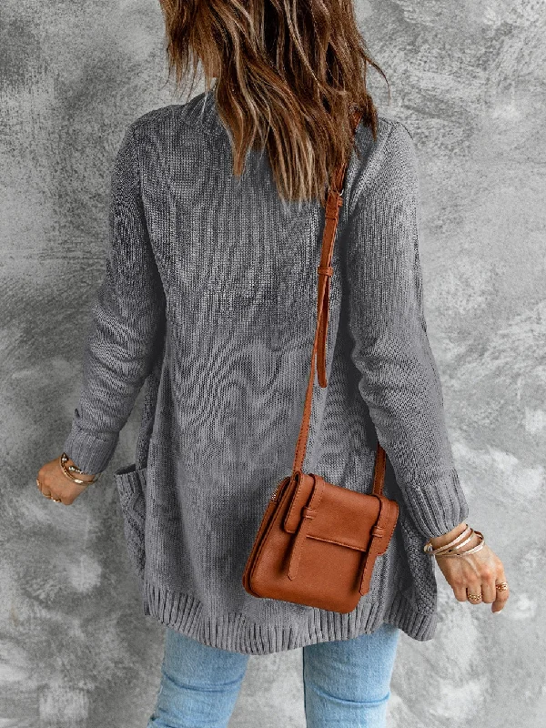 Heathered Gray Cardigan Satin Fabric Silk Fabric Chiffon Fabric