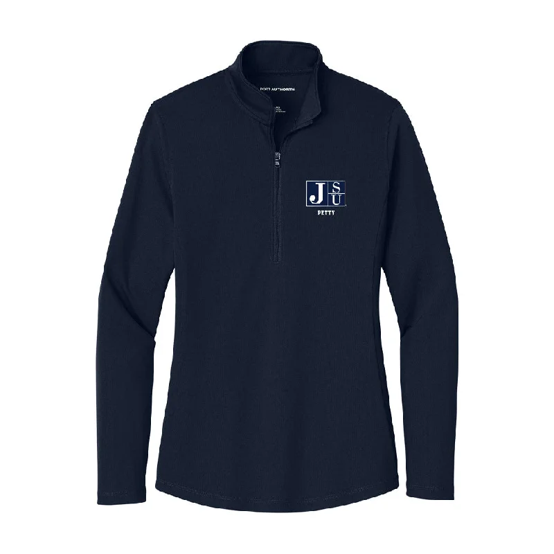 Jackson State - NCAA Women's Cross Country : Jordyn Petty - Women's Lightweight Quarter Zip Jacket Print Jacket Jacquard Jacket Patchwork Jacket Jackson State - NCAA Women's Cross Country : Jordyn Petty - Women's Lightweight Quarter Zip Jacket Print Jacket Jacquard Jacket Patchwork Jacket