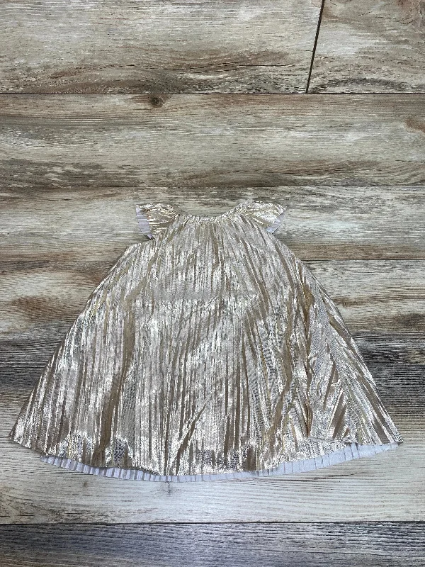Oshkosh Pleated Dress Gold sz 18m