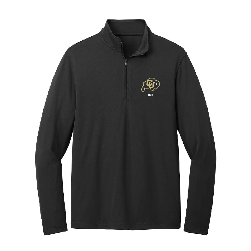 Colorado - NCAA Women's Cross Country : Amanda Opp - Lightweight Quarter Zip Jacket Satin Jacket Silk Jacket Chiffon Jacket Colorado - NCAA Women's Cross Country : Amanda Opp - Lightweight Quarter Zip Jacket Satin Jacket Silk Jacket Chiffon Jacket