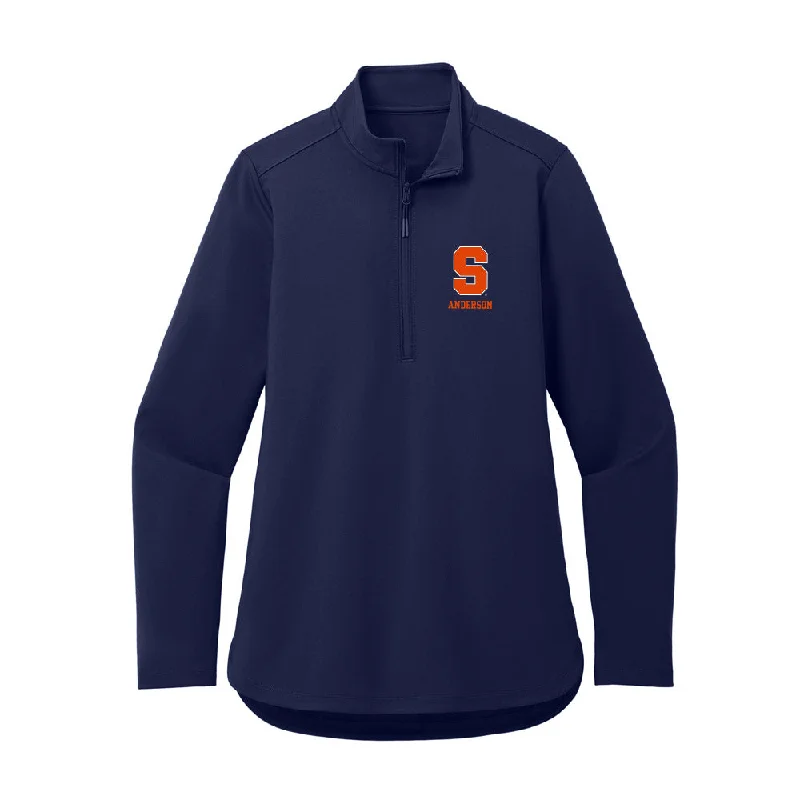 Syracuse - NCAA Women's Cross Country : Selma Anderson - Women's Premium Quarter Zip Jacket Collared Jacket Crew Neck Jacket Turtle Neck Jacket Syracuse - NCAA Women's Cross Country : Selma Anderson - Women's Premium Quarter Zip Jacket Collared Jacket Crew Neck Jacket Turtle Neck Jacket