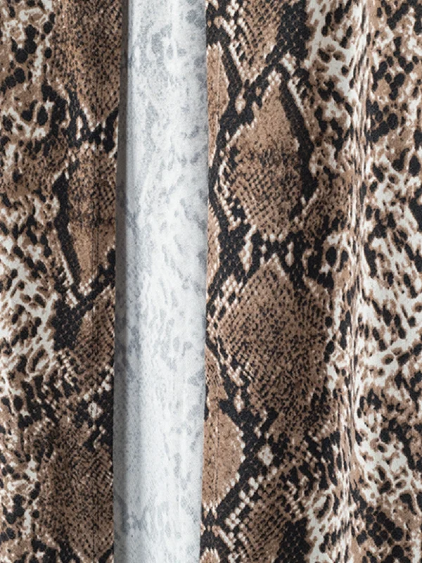 Reptile Print Cardigan Boxy Cardigan Fitted Cardigan A-Line