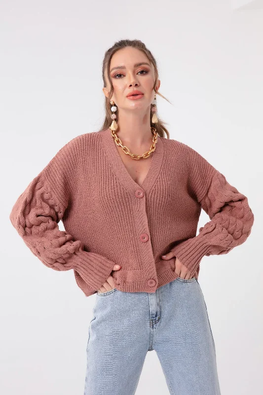 Women'S Arms With Embossed Mini Knitwear Cardigan Knit Fabric Woven Fabric Fleece Fabric Women'S Arms With Embossed Mini Knitwear Cardigan Knit Fabric Woven Fabric Fleece Fabric